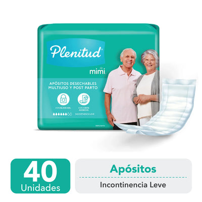 Plenitud Aposito Mimi Incontinencia 40 unidades - Farmacias Curie