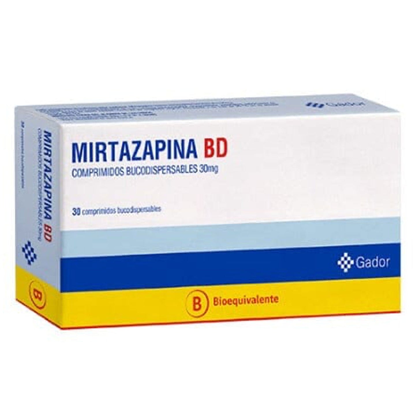 Mirtazapina BD Comprimidos Bucodispersables 30mg - Farmacias Curie