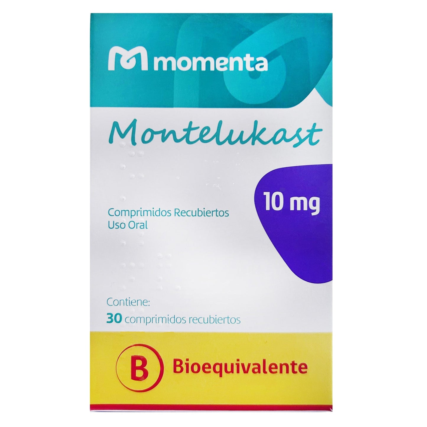 Montelukast 10 mg - 30 Comprimidos Recubiertos - Farmacias Curie