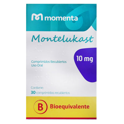 Montelukast 10 mg - 30 Comprimidos Recubiertos - Farmacias Curie