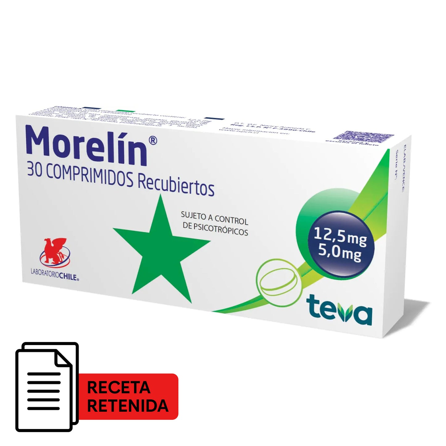 Morelin - 30 Comprimidos Recubiertos - Farmacias Curie