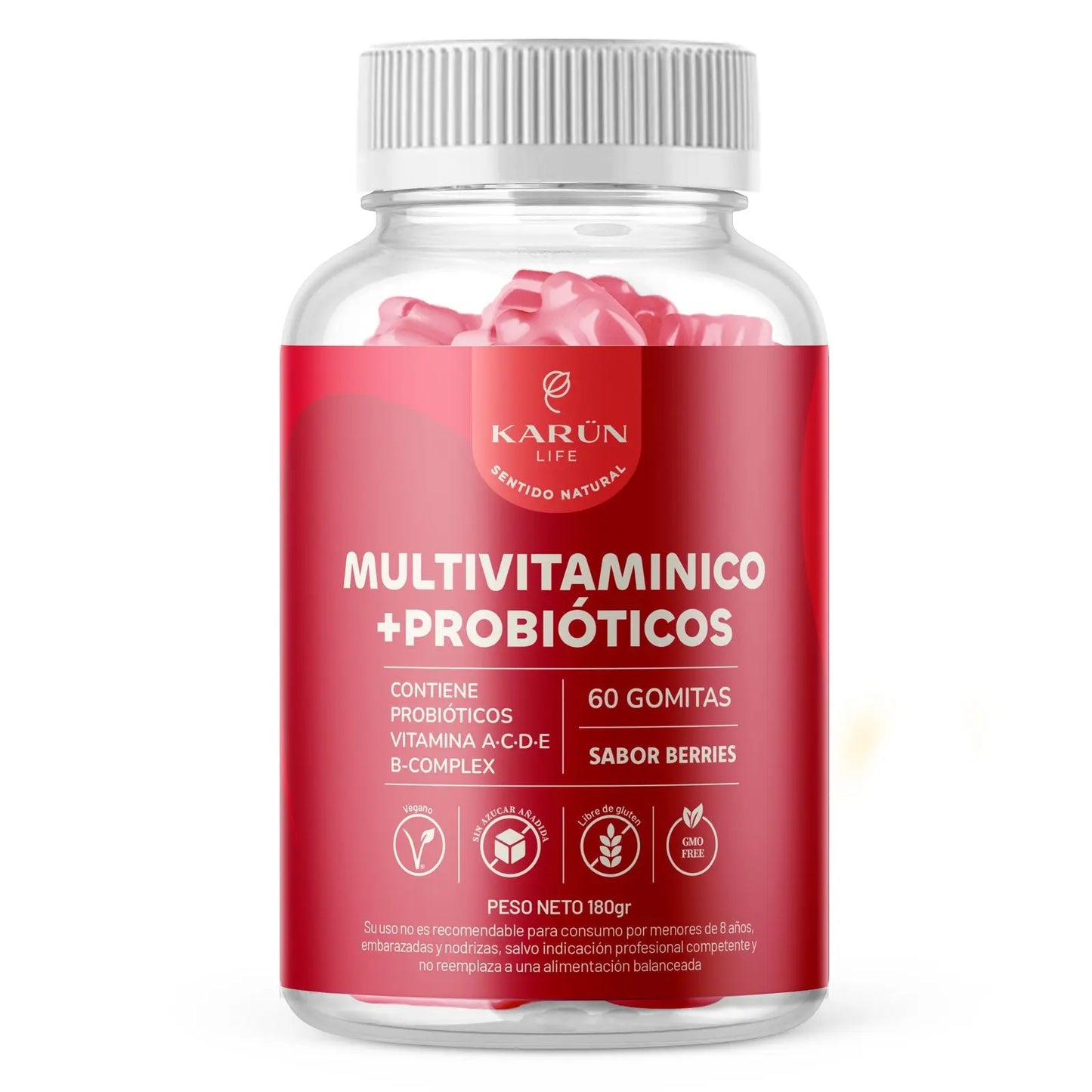 Multivitamínico + Probióticos - 60 Gomitas - Farmacias Curie