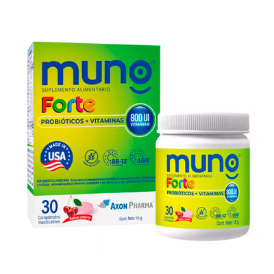 Muno Forte - 30 Comprimidos Masticables - Farmacias Curie