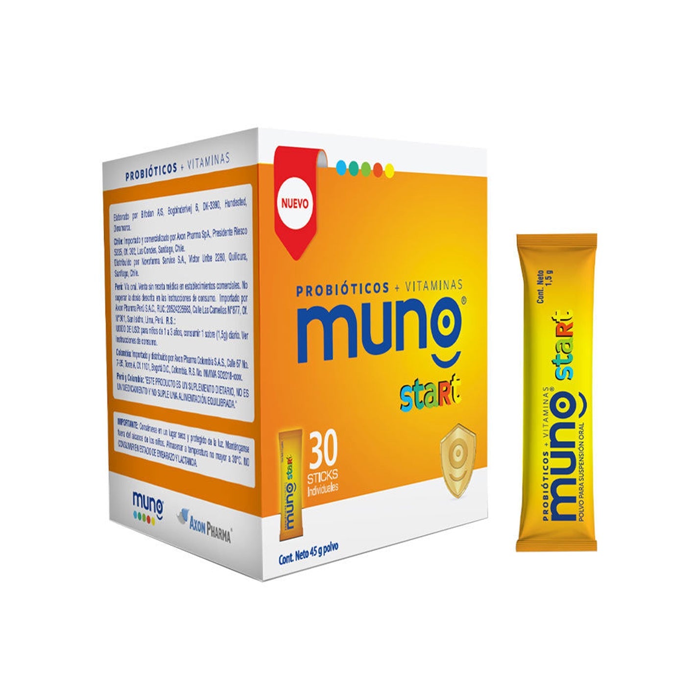 Muno Start Infantil - 30 Sachets - Farmacias Curie