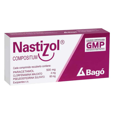 Nastizol Compuesto Comprimidos Recubiertos - Farmacias Curie