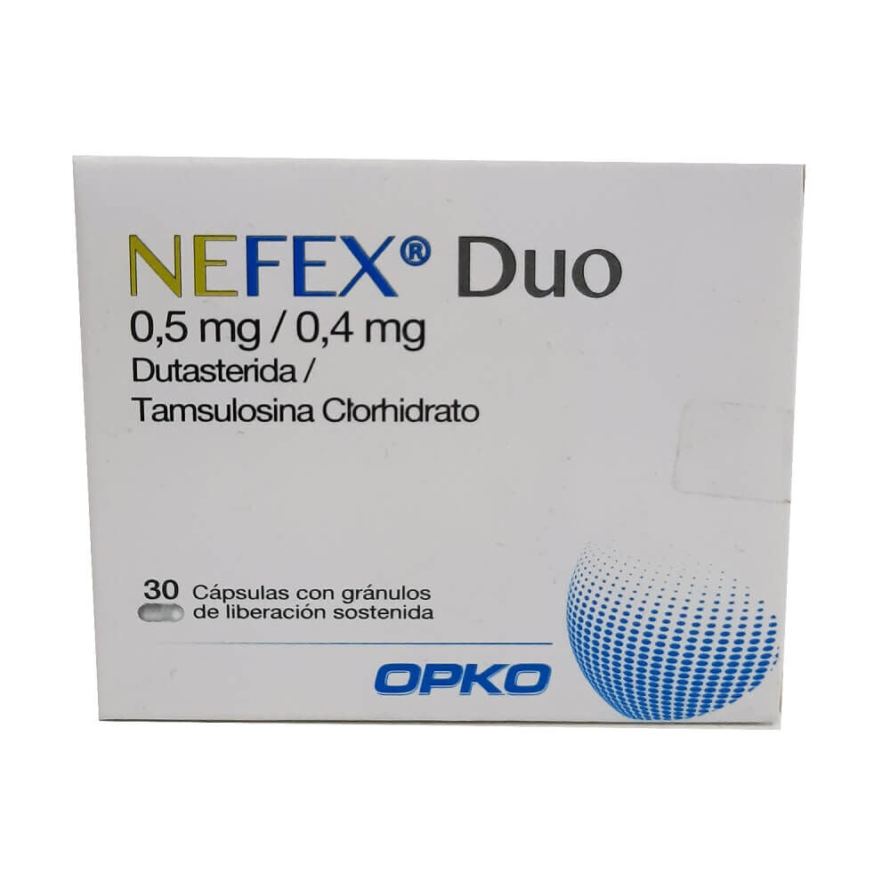 Nefex Duo Cápsulas con Gránulos de Liberación Sostenida 0,5/0,4 - Farmacias Curie