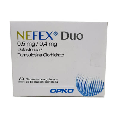 Nefex Duo Cápsulas con Gránulos de Liberación Sostenida 0,5/0,4 - Farmacias Curie
