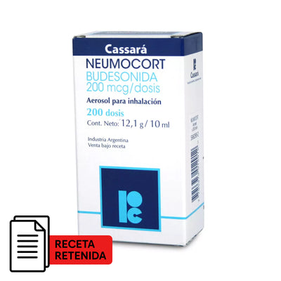 Neumocort Aerosol para Inhalación 200mcg - Farmacias Curie