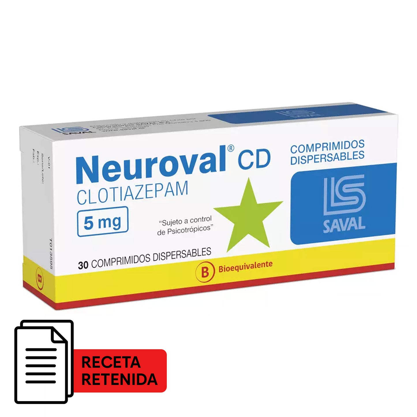 Neuroval CD Comprimidos Dispersables 5mg - Farmacias Curie