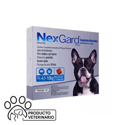 NexGard 4,1 - 10kg - 1 Comprimido Masticable - Farmacias Curie