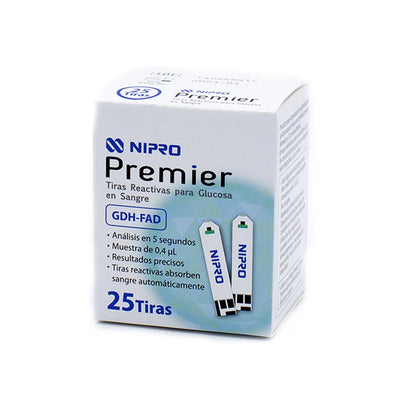 Nipro Premier Tiras Reactivas 25 tiras - Farmacias Curie