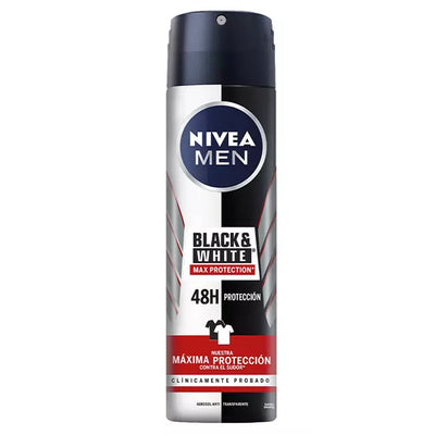 Nivea Desodorante Hombre Spray Black & White Max Protection - Farmacias Curie