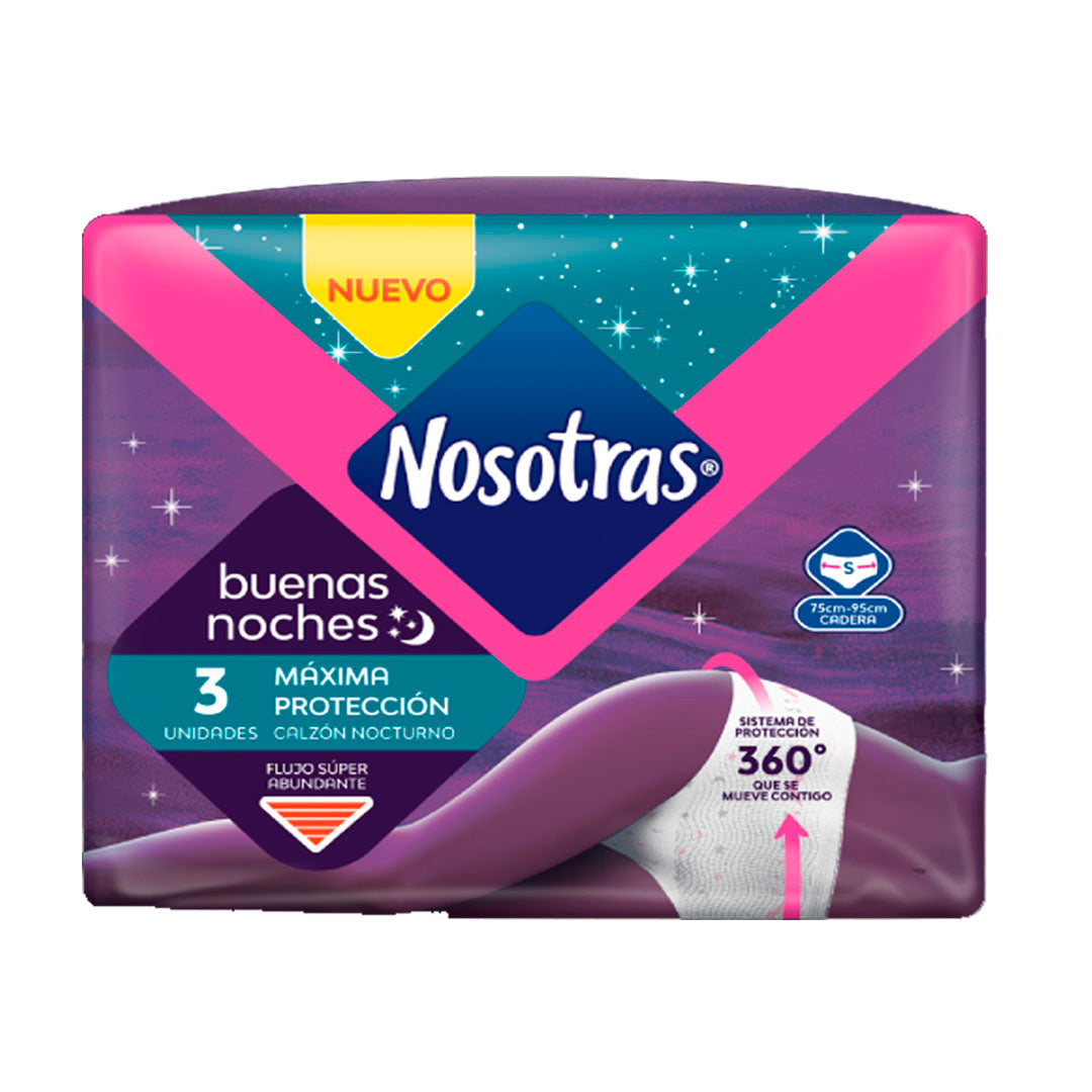 Nosotras Calzón Nocturno Talla S - Farmacias Curie