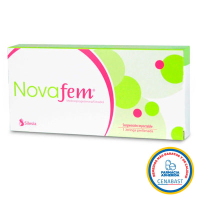 Novafem Jeringa Inyectable Medicamento CENABAST - Farmacias Curie