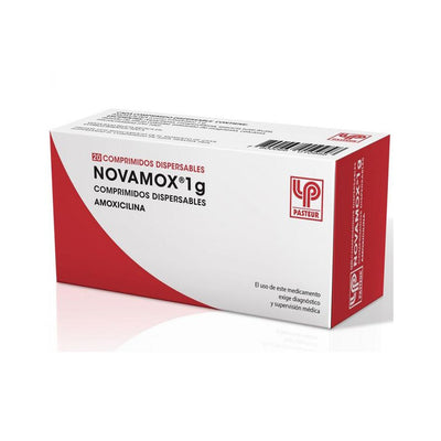 Novamox Comprimidos Dispersables 1g - 20 unidades - Farmacias Curie