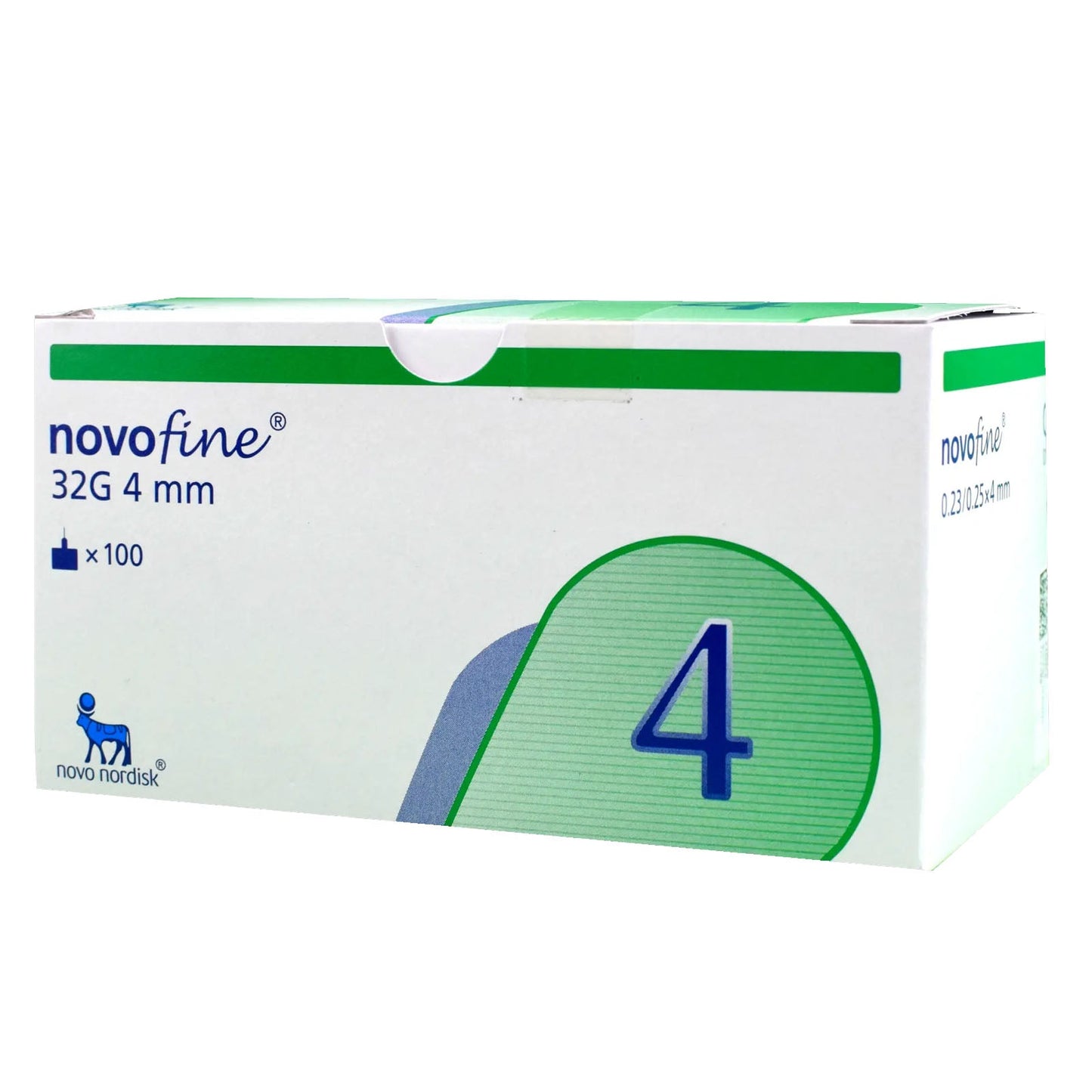 Novofine Aguja 32g 4mm - 100 unidades - Farmacias Curie