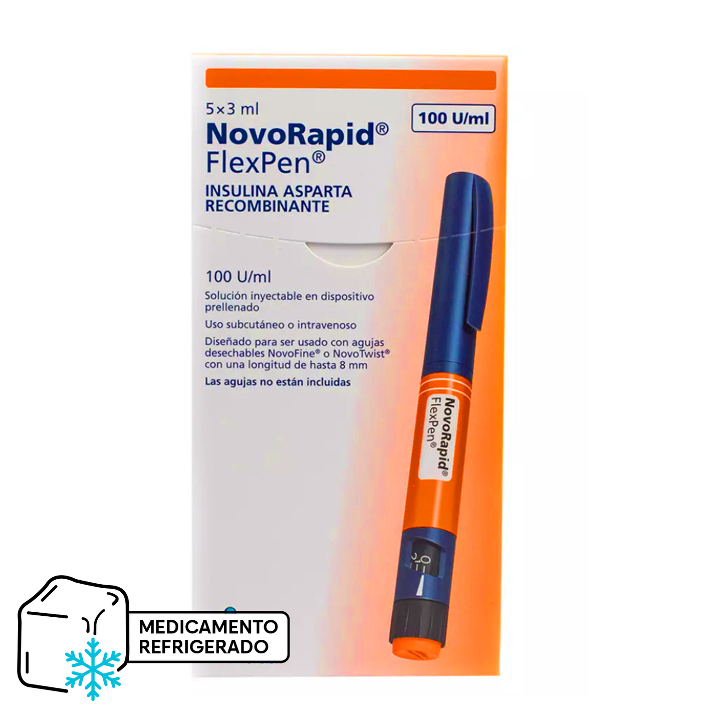 NovoRapid FlexPen - 1 Lapiz Inyector - Farmacias Curie