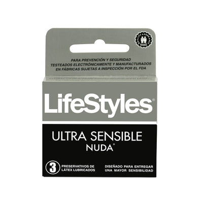Lifestyles Ultra Sensible Nuda - 3 unidades - Farmacias Curie