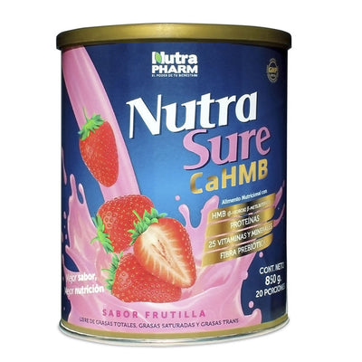 Nutrasure Frutilla Polvo - 850 gramos - Farmacias Curie