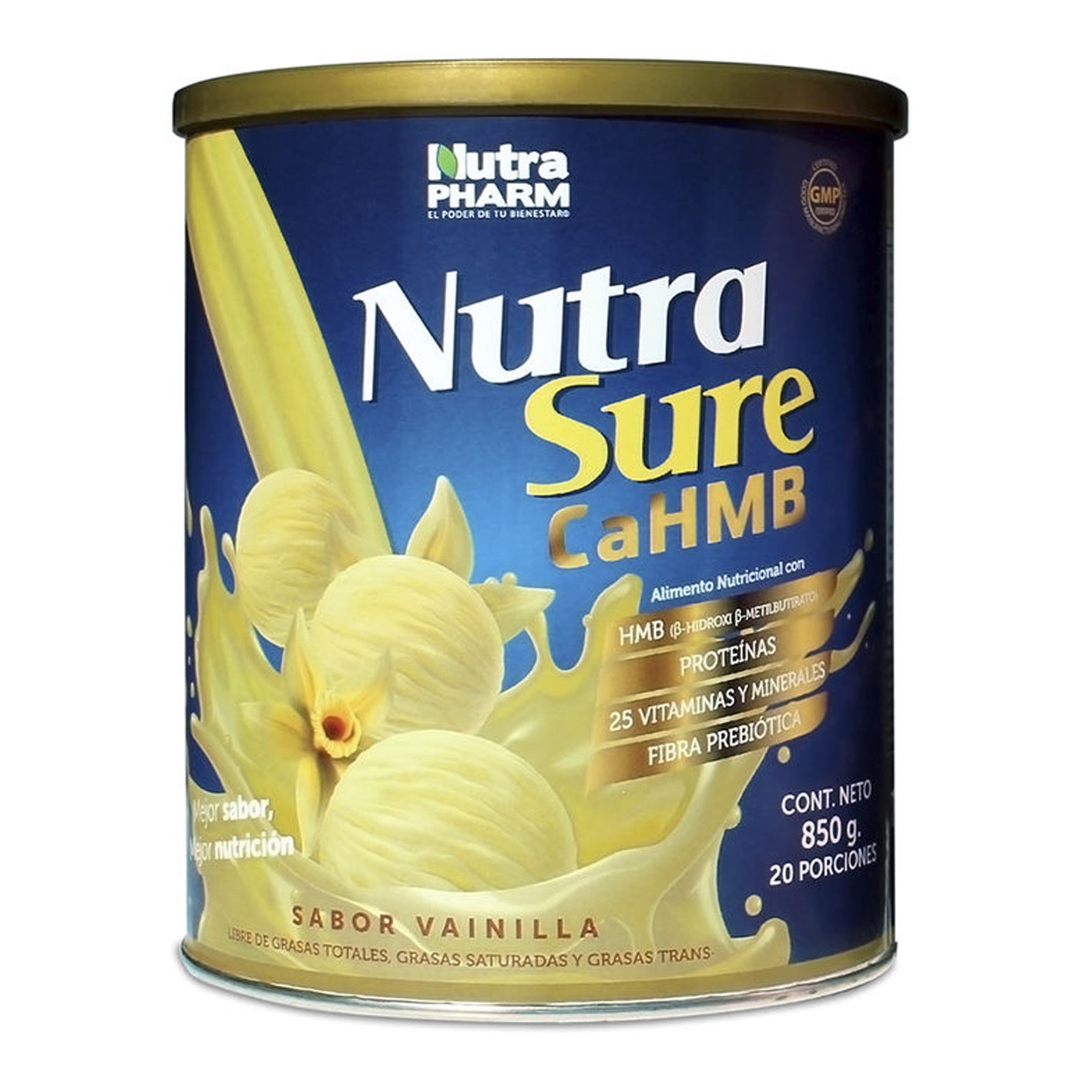 Nutrasure Vainilla Polvo - 850 gramos - Farmacias Curie