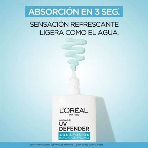 Protector Solar L'OREAL UV Defender Aquafusion - 40 gramos - Farmacias Curie