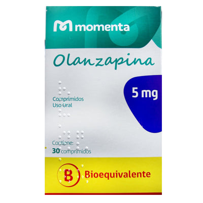 Olanzapina Comprimidos Recubiertos 5mg - Farmacias Curie