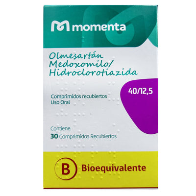 Olmesartán/Hidroclorotiazida Comprimidos Recubiertos 40/12,5 - Farmacias Curie