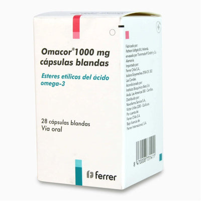 Omacor Cápsulas Blandas 1000mg - Farmacias Curie