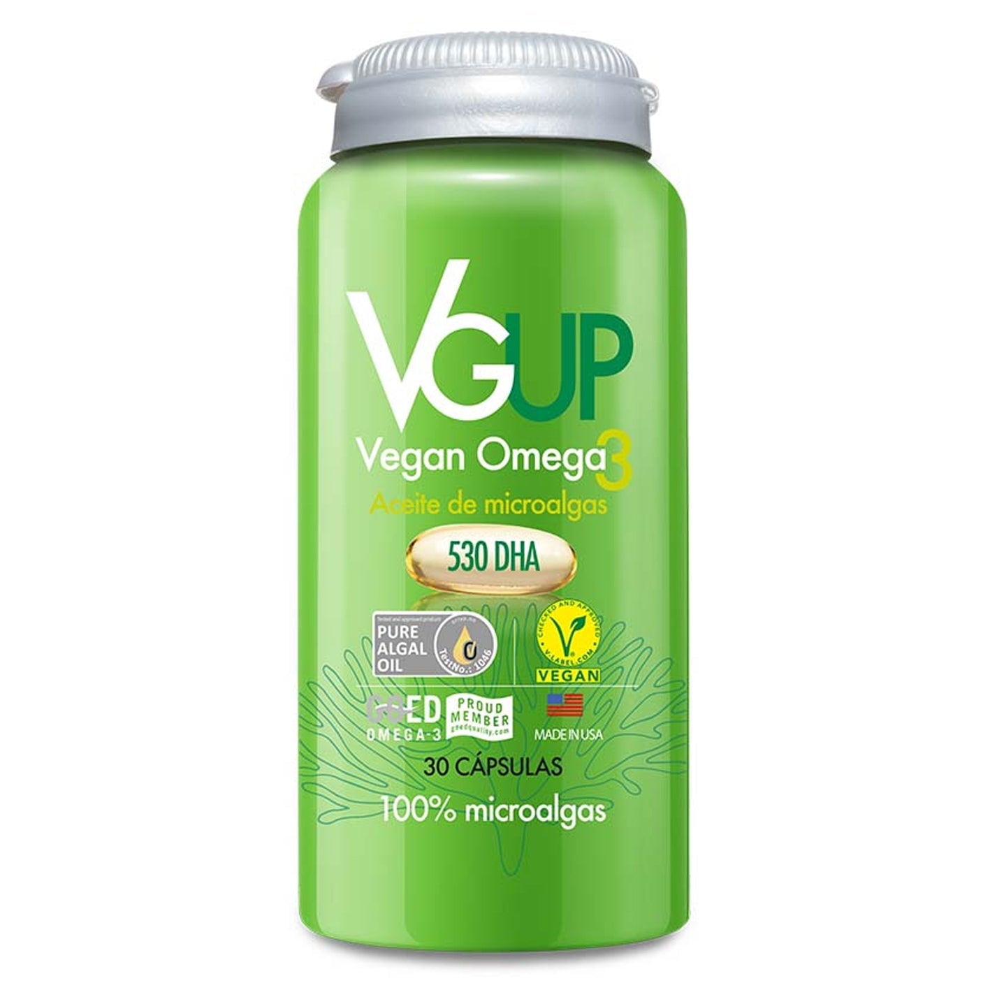 Omega 3 UP Vegano - 30 Cápsulas - Farmacias Curie