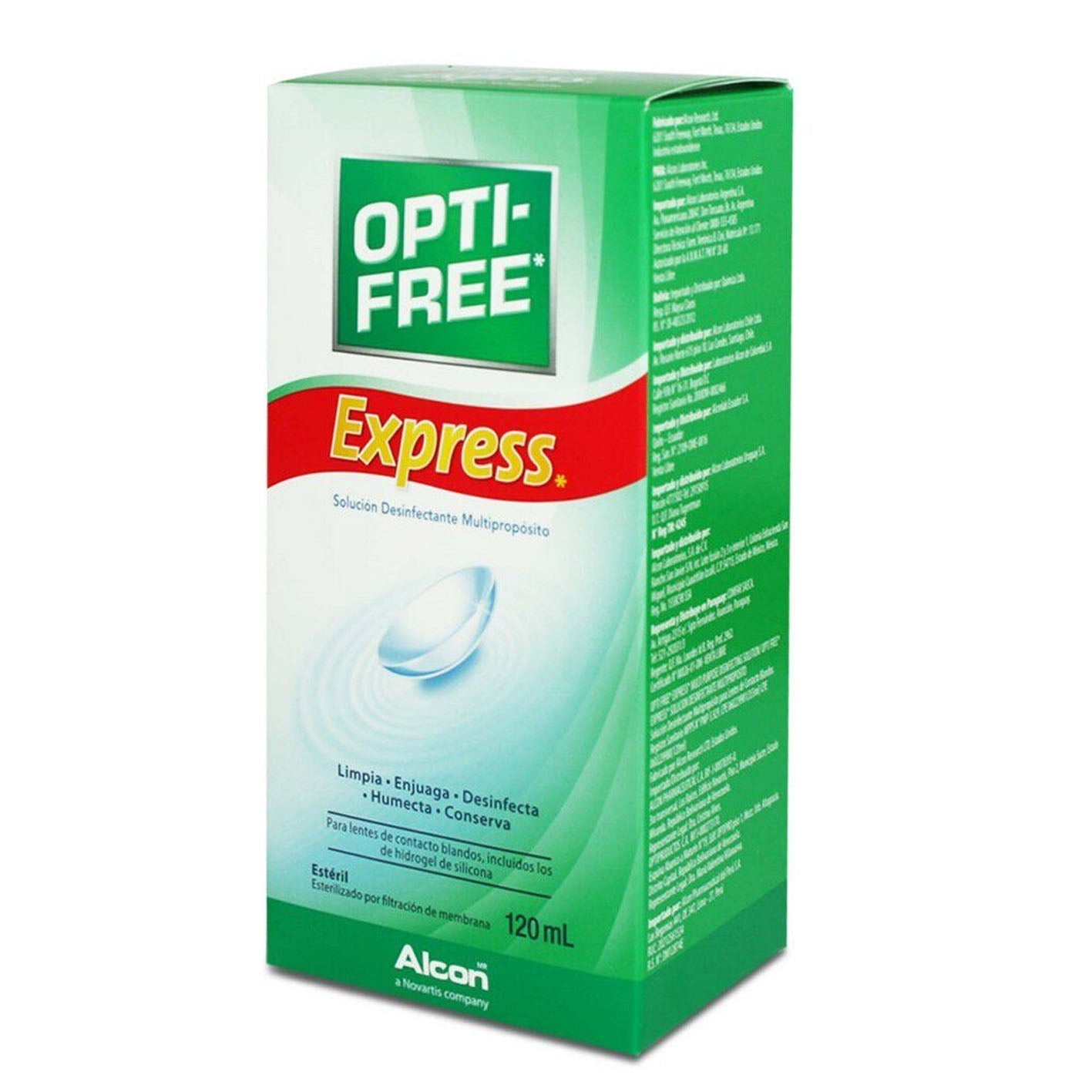 Opti-Free Express Solución - 120ml - Farmacias Curie