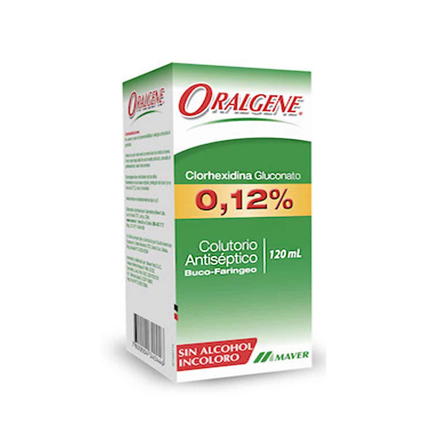 Oralgene Solución 0,12% - 120ml - Farmacias Curie