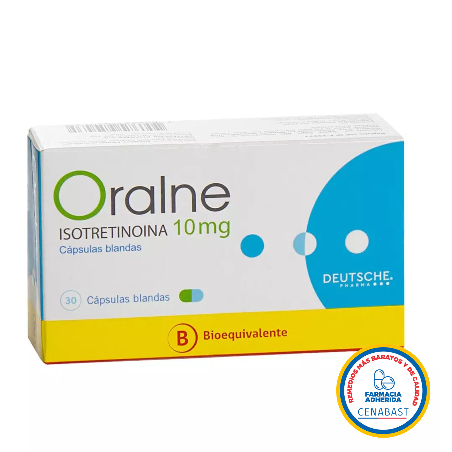 Oralne 10mg - 30 capsulas blandas - Medicamento Cenabast - Farmacias Curie