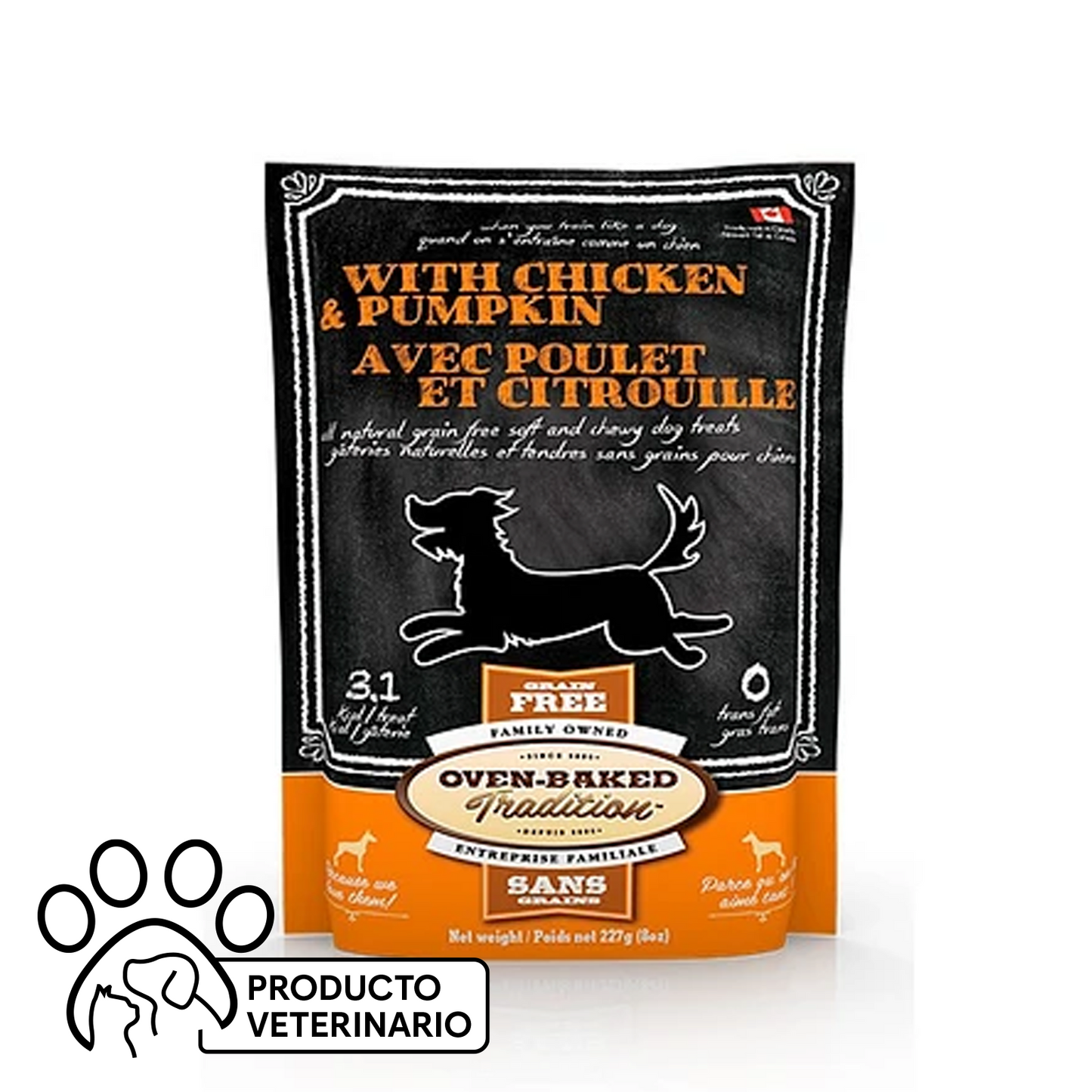 Oven-Baked Snack Perro Sabor Pollo y Calabaza - Farmacias Curie