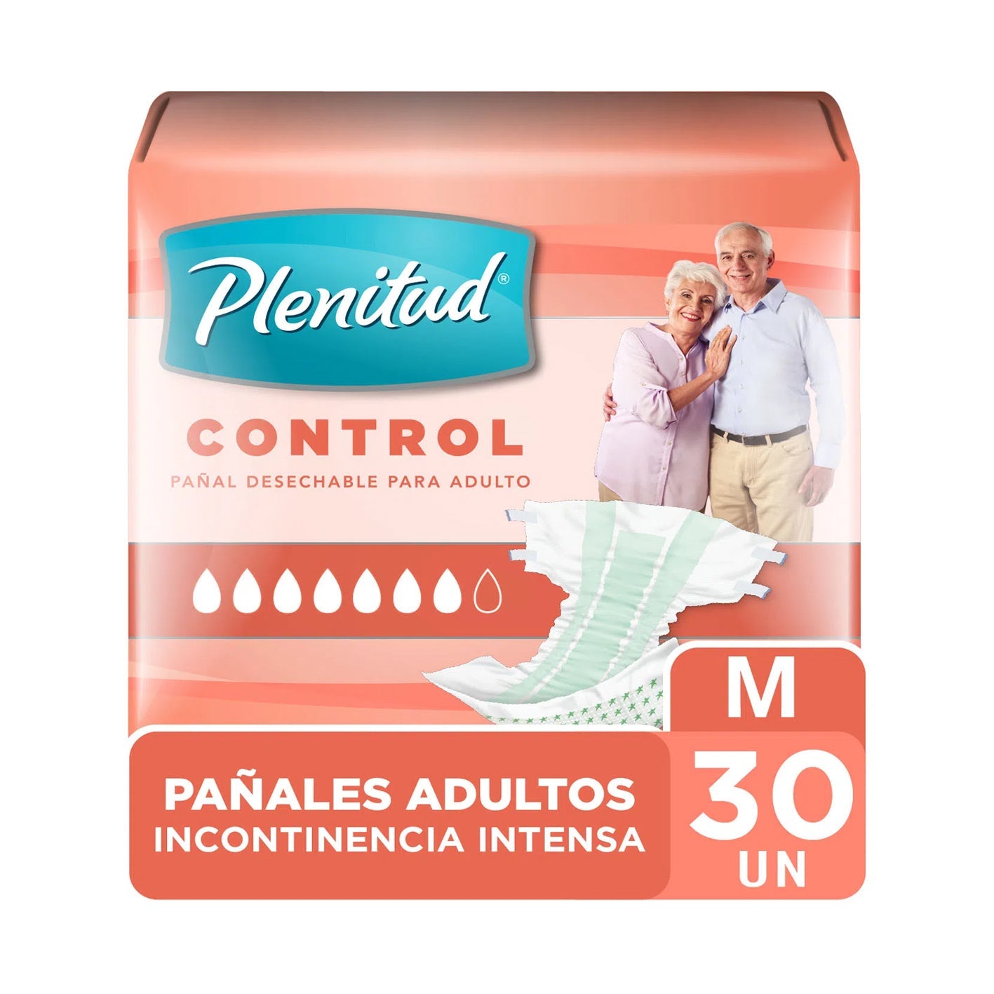 Plenitud Pañal Adulto Control Talla M - Farmacias Curie