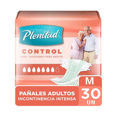 Plenitud Pañal Adulto Control Talla M - Farmacias Curie