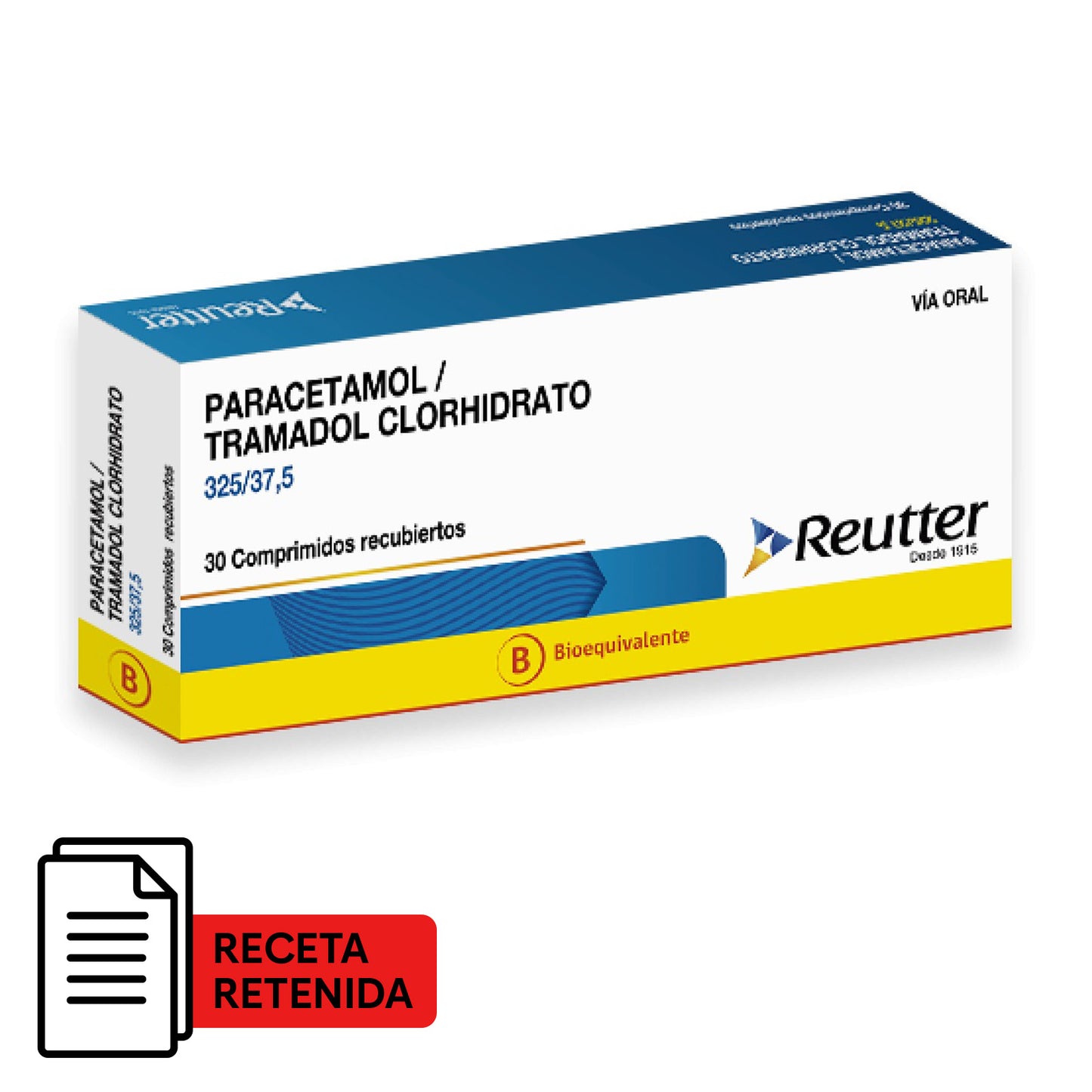 Paracetamol/Tramadol Clorhidrato Comprimidos Recubiertos 325/37,5 - Farmacias Curie