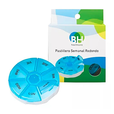 Pastillero Semanal Redondo - Farmacias Curie