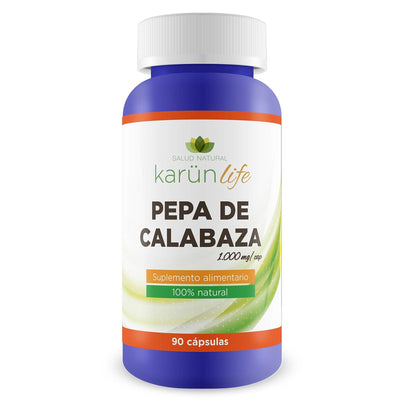 Pepa de Calabaza 1000mg - 60 Cápsulas - Farmacias Curie