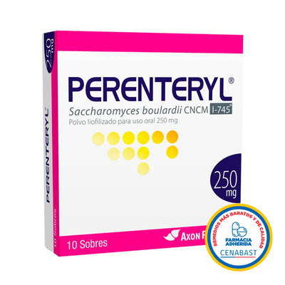 Perenteryl Polvo - 10 Sobres - Medicamento Cenabast - Farmacias Curie