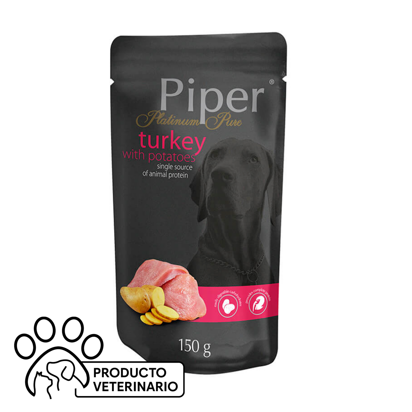 Piper Alimento Húmedo Perro Sabor Pavo y Papas 150 g - Farmacias Curie