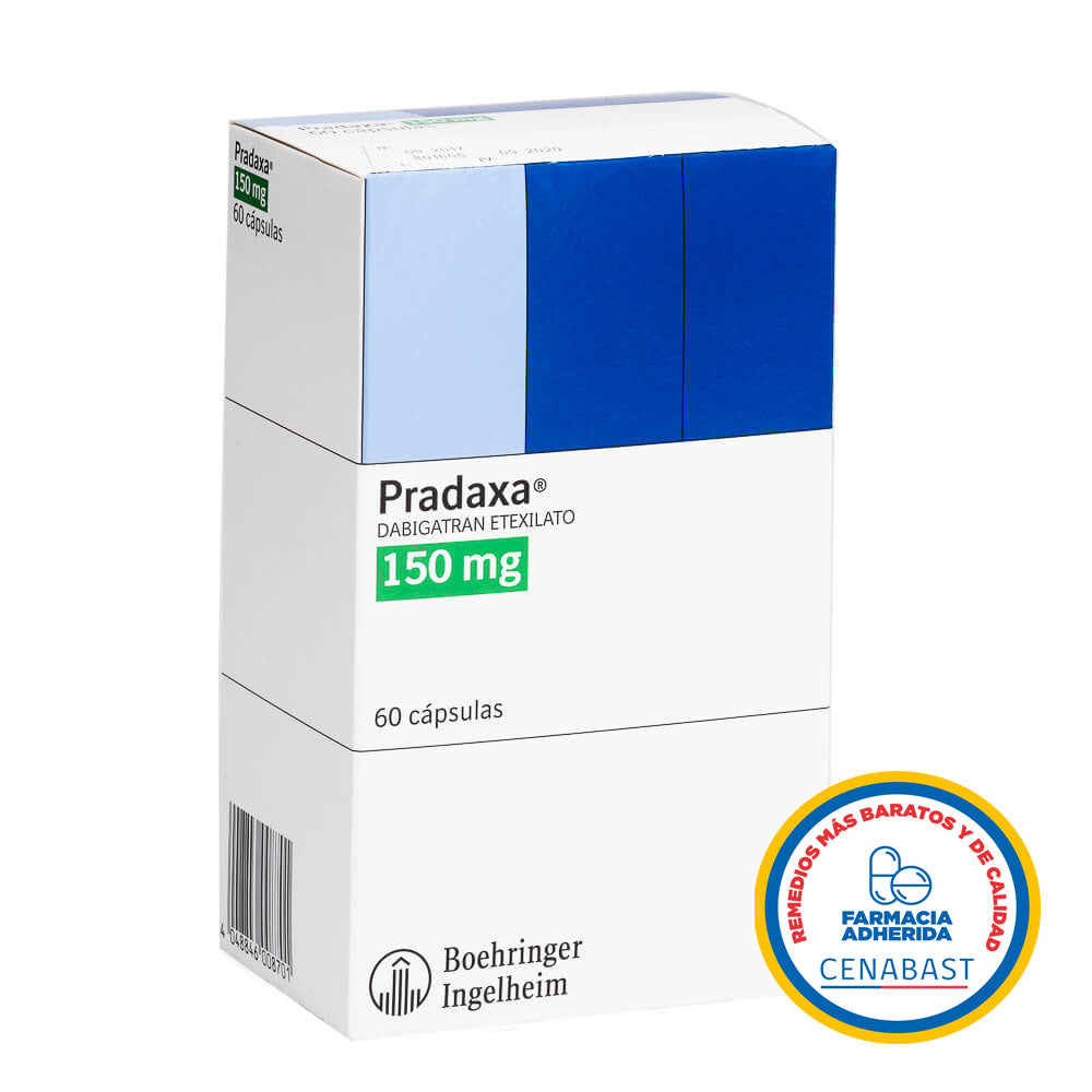 Pradaxa Cápsulas 150mg Medicamento Cenabast - Farmacias Curie