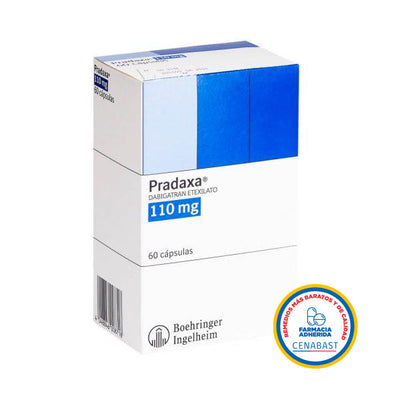 Pradaxa 110mg - 60 Cápsulas - Medicamento Cenabast - Farmacias Curie