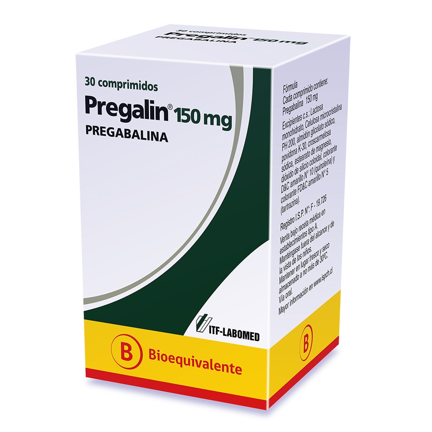 Pregalin Comprimidos 150mg - Farmacias Curie