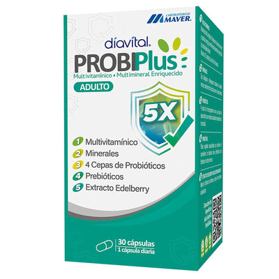Probiplus Adulto - 30 Cápsulas - Farmacias Curie