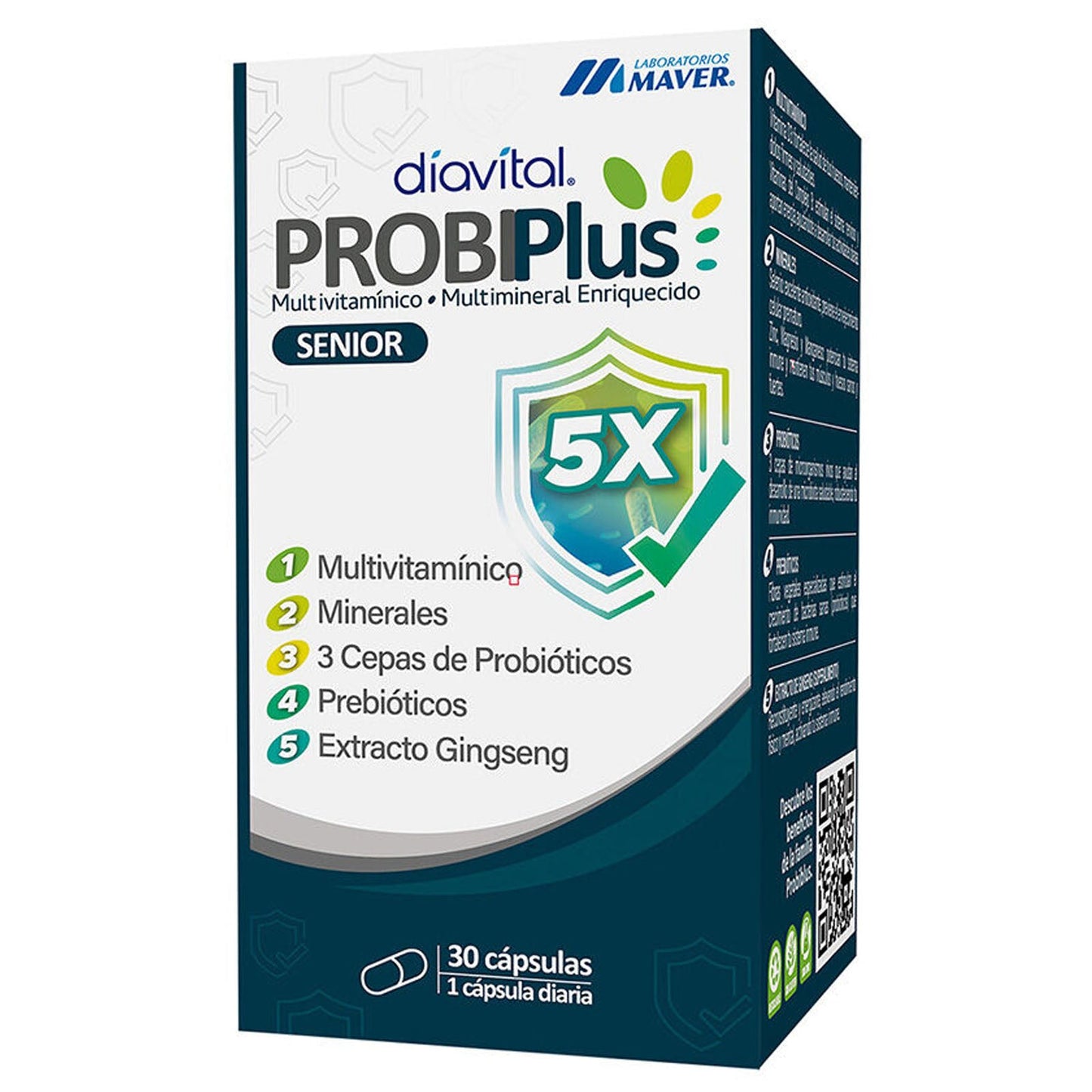 Probiplus Senior - 30 Cápsulas - Farmacias Curie
