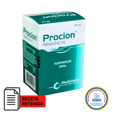 Procion 20mg/ 5 ml - Suspensión Oral - Medicamento Cenabast - Farmacias Curie