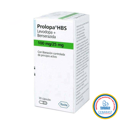 Prolopa Comprimidos 100/25mg Medicamento Cenabast - Farmacias Curie