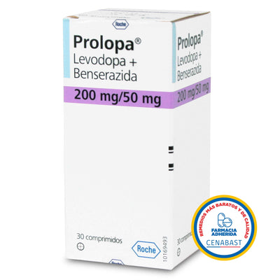 Prolopa Comprimidos 200mg/50mg Medicamento Cenabast - Farmacias Curie