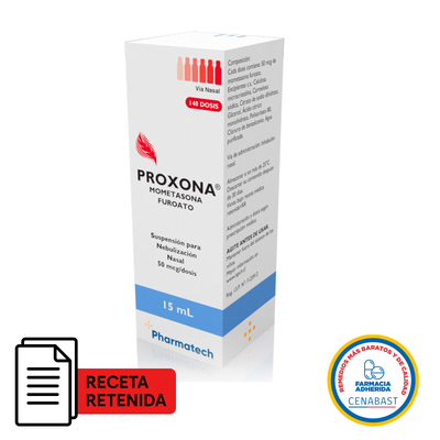Proxona 50 mcg - Solución para Inhalación Nasal - Medicamento Cenabast - Farmacias Curie