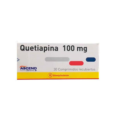 Quetiapina Comprimidos Recubiertos 100mg - Farmacias Curie